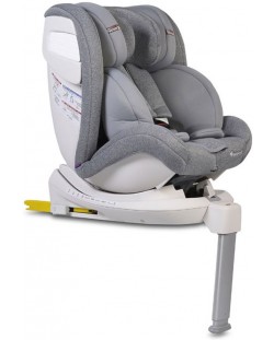 Столче за кола Cangaroo - Admiral, 0-36 kg, с Isofix, светлосиво