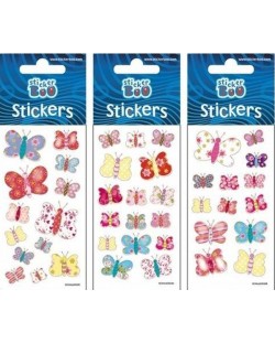 Стикери Sticker Boo - пеперуди № 3, асортимент	