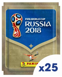 Стикери Panini FIFA World Cup Russia 2018 - комплект с 25 пакета / 125 бр. стикери