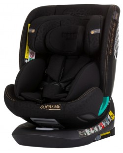 Столче за кола Chipolino - Supreme, 360°, IsoFix, i-Size, 40-150 cm, обсидиан