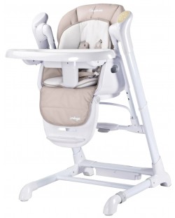 Столче за хранене и люлка 2 в 1 Caretero - Indigo, Beige 