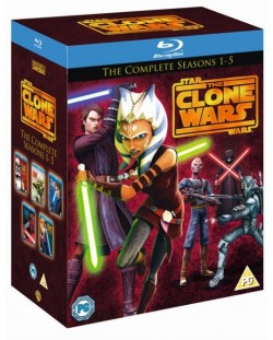 Star Wars: The Clone Wars - Сезон 1-5 (Blu-Ray) - Без български субтитри