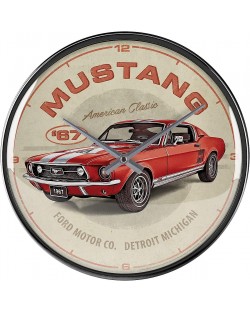 Стенен ретро часовник Nostalgic Art - Mustang GT 1967