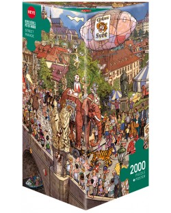 Пъзел Heye от 2000 части - Уличен парад, Доро Гьобел и Питър Кнор