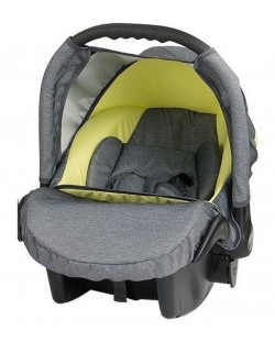 Детско столче за кола Baby Merc - Zipy, до 9 kg, сиво и светло зелено