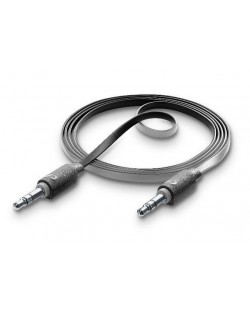 Стерео кабел - жак 3.5 mm - 3.5 mm, сив