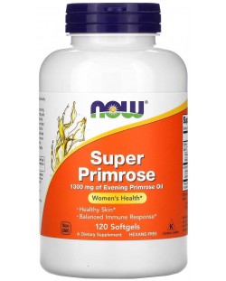 Super Primrose Oil, 1300 mg, 120 гел капсули, Now