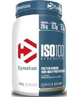 ISO 100, cookies and cream, 932 g, Dymatize