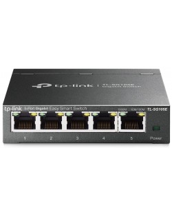 Суич TP-Link - TL-SG105E, 5 порта, сив/черен