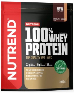 100% Whey Protein, шоколад с лешник, 1000 g, Nutrend