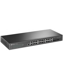 Суич TP-Link - JetStream TL-SG3428X, 24-портa, черен