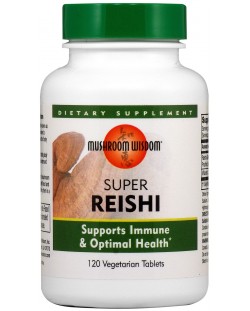 Super Reishi, 120 таблетки, Mushroom Wisdom