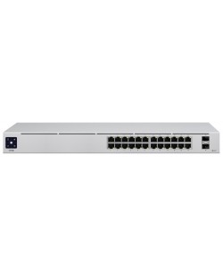 Суич Ubiquiti - Standard 24 USW-24, 26 порта, сребрист