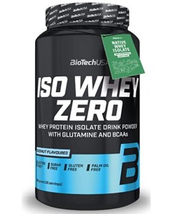 Iso Whey Zero, кокос, 908 g, BioTech USA