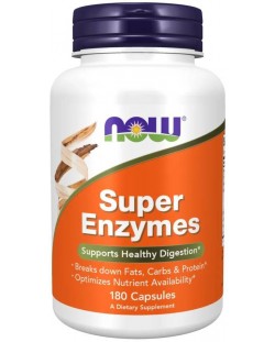 Super Enzymes, 180 капсули, Now