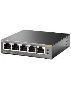 Суич TP-Link - TL-SF1005P, 5 порта, черен