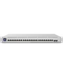 Суич Ubiquiti - Enterprise 24 PoE, 26 порта, бял