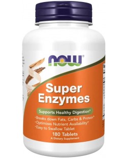 Super Enzymes, 180 таблетки, Now