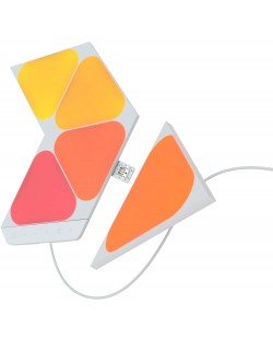 Светлинни панели Nanoleaf - Shapes Triangles Mini Starter, 5 броя, бели