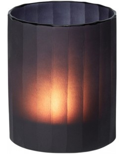 Свещник Philippi - Twilight, 10 x 10 x 12 cm, черен