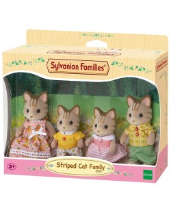 Комплект фигурки Sylvanian Families - Семейство котета, на райе