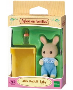 Фигурка за игра Sylvanian Families - Бебе зайче, Milk