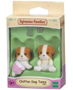 Комплект фигурки Sylvanian Families - Кученца близнаци, Chiffon