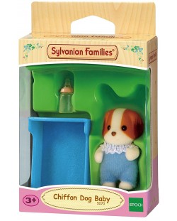 Фигурка за игра Sylvanian Families - Бебе кученце, Chiffon