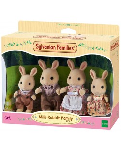 Комплект фигурки Sylvanian Families - Семейство зайчета, Milk