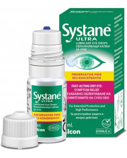 Systane Ultra Капки за очи, без консерванти, 10 ml, Alcon