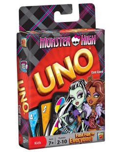 Детски карти за игра Mattel - Uno, Monster High