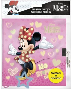 Таен дневник Derform Disney - Minnie Mouse, светещ