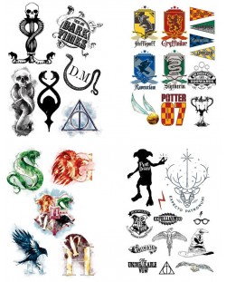 Татуировки Cine Replicas Movies: Harry Potter - Set, 35 броя