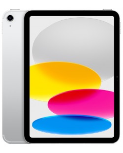 Таблет Apple - iPad 10 2022, 4G, 10.9'', 256GB, Silver