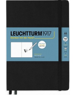 Тефтер Leuchtturm1917 А5 - Medium, черен