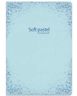 Тетрадка Lastva Soft Pastel - А4, 52 листа, широки редове, с ляво поле, асортимент