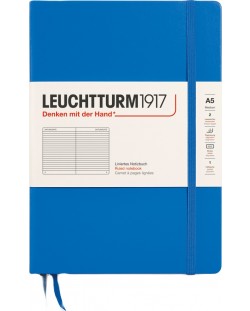 Тефтер Leuchtturm1917 New Colours - А5, линиран, Sky, твърди корици