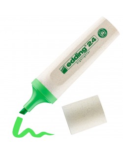 Текст маркер Edding 24 Eco Highlighter  - Зелен