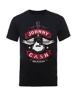Тениска Rock Off Johnny Cash - Winged Guitar