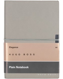 Тефтер Hugo Boss Elegance Storyline - A6, бели листа, сив