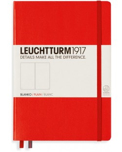 Тефтер Leuchtturm1917 - А5, бели страници, Red