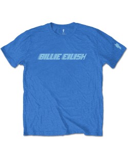 Тениска Rock Off Billie Eilish - Blue Racer Logo