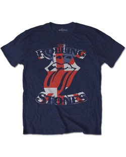 Тениска Rock Off The Rolling Stones - British Flag Tongue