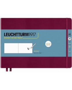 Тефтер Leuchtturm1917 A5 Sketchbook Landscape - Medium, бордо