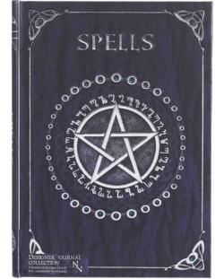 Тефтер Nemesis Now Adult: Spell Book - Embossed Spell Book (Purple), формат A5