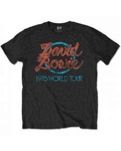 Тениска Rock Off David Bowie - 1978 World Tour