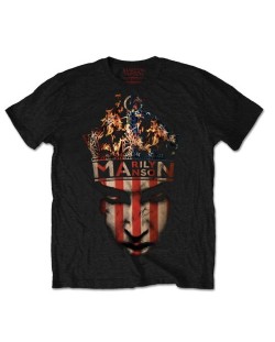 Тениска Rock Off Marilyn Manson - Crown