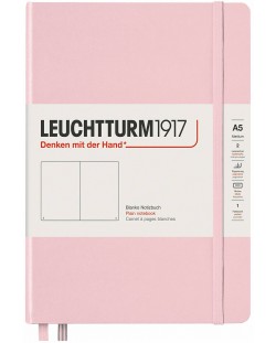 Тефтер Leuchtturm1917 Muted Colors - А5, бели страници, Powder