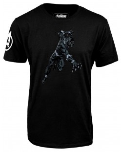 Тениска Avengers - Black Panther, черна