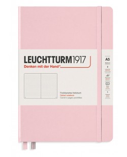 Тефтер Leuchtturm1917 Muted Colours - А5, розов, страници на точки